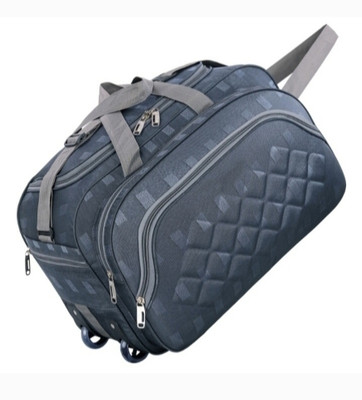 K.S ENTERPRISES (Expandable) Nylon Strolley Duffel Bag - Luggage Travel Bag with 2 wheels Duffel With Wheels Duffel With Wheels (Strolley)