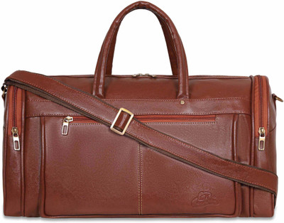 Leather World Duffel bag Textured Leatherette Stylish & Spacious Weekender Duffel Without Wheels