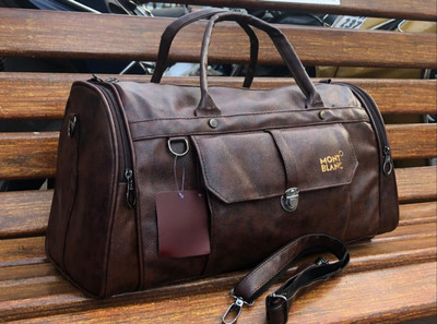 Haya (Expandable) DUFFLE BAG 01- BROWN Duffel Without Wheels