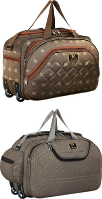 pryde (Expandable) @A2 & M-BROWN_@ Duffel With Wheels (Strolley)
