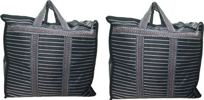 D Clouds (Expandable) Shopping Bag Canvas Heavy Duty Grocery and Vegetable Tote Bag (Small) 2 Pcs Duffel Without Wheels