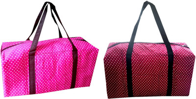 HDP Expandable Beautiful print cloth Travel Duffel Bag_Stylish_bags Duffel Without Wheels