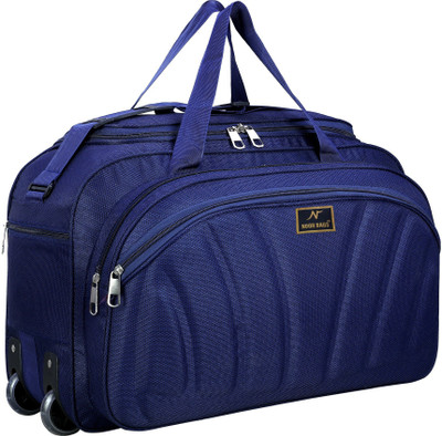NOOR STAR (Expandable) Unisex Polyester Expandable Travel Duffel Bag with 2 Wheels Duffel With Wheels (Strolley)