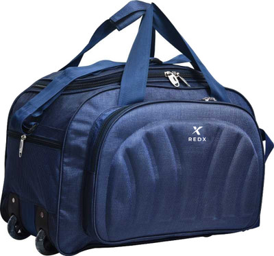 REDX 80 L Duffel Bag -Premium Fabric Travel Duffel Bags for Men and Women Duffel With Wheels (Strolley)