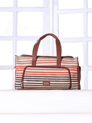ZOUK Qutub Stripes Weekender Duffel Bag Duffel Without Wheels