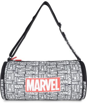 MARVEL NOVEX Original Polyester Gym Bag (Black & White) / Travel Bag/Sports Duffle Bag Gym Duffel Bag