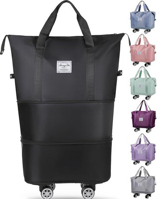 MODISH (Expandable) Expandable Suitcase, Folding Travel Bag with Wheels, Weekender Travel Bag Duffel With Wheels (Strolley)