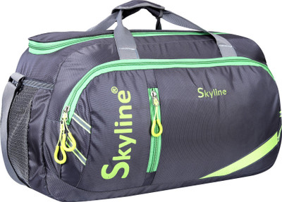 SKYLINE (Expandable) Polyester 38 Ltrs Grey Travel Duffle Bag/Cabin Multipurpose Bag Duffel Without Wheels