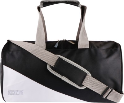 ROCKZONE gym bag duffle bag dholki bag black white Gym Duffel Bag