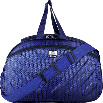 Skysun (Expandable) Lighweight 50 L Travel Duffel Bag Adjustable Shoulder Strap For Men and Women-Navy Blue Duffel Without Wheels