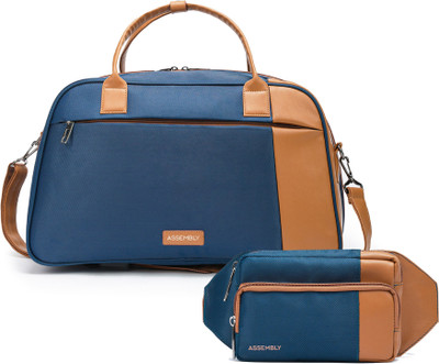 Assembly Weekender Travel Luggage Bag with Separate Organiser Compartments plus Fanny Bag Duffel Without Wheels