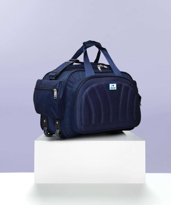 ZEDEN (Expandable) BG BLU FLR 01 Duffel With Wheels (Strolley)