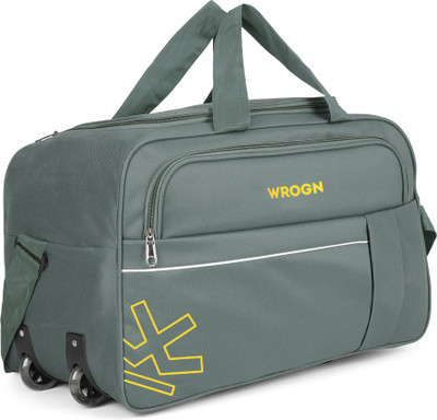 WROGN 70 L Strolley Duffel Bag – WRN-70L 24 INCH WHEEL DUFFLE Traveling Travel Duffel Waterproof – Grey – Large Capacity For Rs. 499 @ 75 %