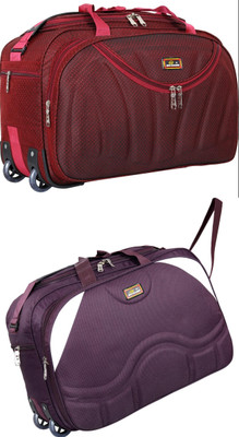 Inte Enterprises (Expandable) the super premium heavy duty lightweight luggage bag Duffel Strolly Bag Duffel With Wheels (Strolley)