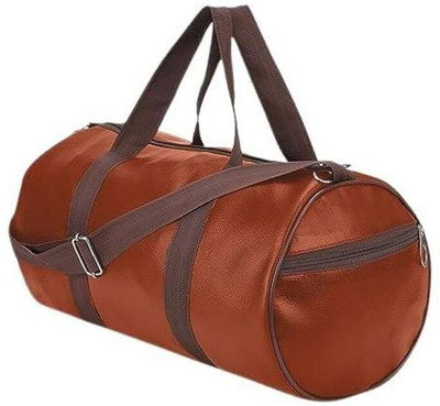 TagVin Gym Bag for Men & Women | Yoga Travel Bag | Leather Gym Bag with Shoulder Strap Gym Duffel Bag
