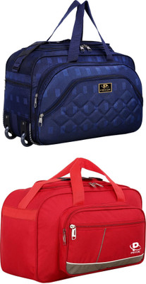 pryde (Expandable) @A3 & D1-RED AF_@ Duffel With Wheels (Strolley)