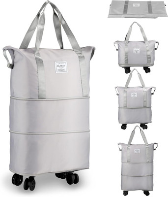 LOGGIN (Expandable) Rolling Duffle Bag with Wheels, Expandable Foldable Duffle Bag with Wheels Duffel With Wheels (Strolley)