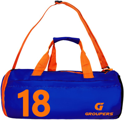 Lavish 5N Groupers 25 Litre:gym bag for men:Gym Bag with Shoe Compartment:COMFORTABLE foam inside(MEN IN BLUE-18) Duffel Without Wheels