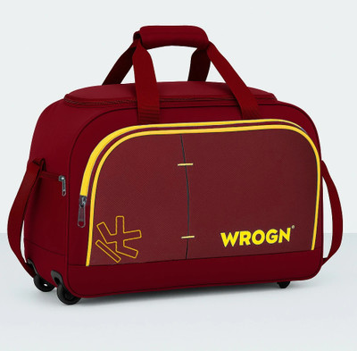 WROGN Waterproof Travel Duffle Bag for Men & Women | Trekking & Luggage Bag Duffel With Wheels (Strolley)
