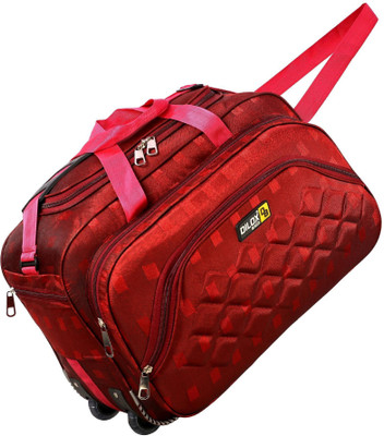 DILOX (Expandable) 22 inch/55 cm Lightweight Waterproof Luggage Travel Duffel Bag with two wheels Duffel With Wheels (Strolley)
