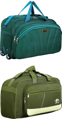 pryde (Expandable) @AL6-GREEN & D1-GREEN AF_@ Duffel With Wheels (Strolley)