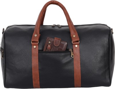 RPS Premium Leather Travel Duffel Bag – Large Capacity, Durable Brown Leather Duffel Without Wheels