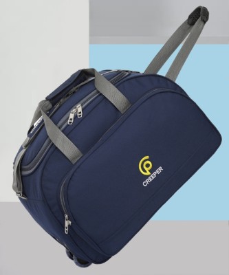 house of common (Expandable) Expandable premium 60L 2 wheel (R-00023 Navy Blue) Duffel With Wheels (Strolley)