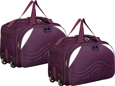 Jholawala (Expandable) 62L Luggage Travel Duffel Bag with two wheels Combo set of 2 pieces Duffel With Wheels (Strolley)
