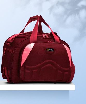 SD Star (Expandable) Fabric Travel Duffel Bags for Men and Women Duffel With Wheels (Strolley)