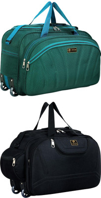 pryde (Expandable) @AL6-GREEN & M-BLACK_@ Duffel With Wheels (Strolley)