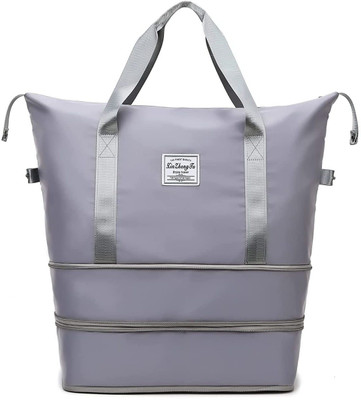 DEVCHHAYA ENTERPRISE (Expandable) Foldable Travel Duffel Bag, Large Capacity Folding Travel Bag Gym Duffel Bag