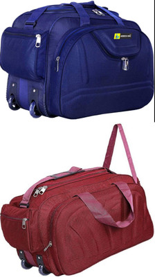 Inte Enterprises (Expandable) the super premium heavy duty lightweight luggage bag Duffel Strolly Bag Duffel With Wheels (Strolley)