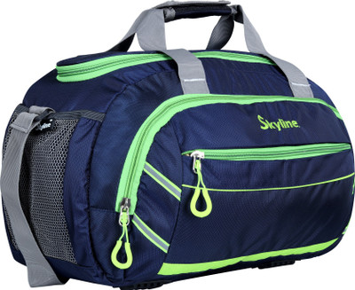 SKYLINE Polyester 26 Ltrs Blue Travel Duffle / Gym Bag Duffel Without Wheels