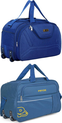 pryde (Expandable) @AM-NBLUE & WRG-BLUE_@ Duffel With Wheels (Strolley)
