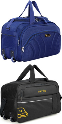 pryde (Expandable) @AL1-NBLUE & WRG-BLACK_@ Duffel With Wheels (Strolley)