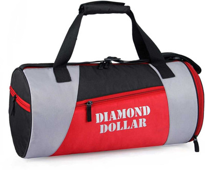 DIAMOND DOLLAR (Expandable) Polyester Duffle/Gym Bag with Separate Shoes Compartment Sports Bag Gym Duffel Bag