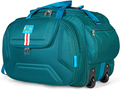 MEDLER 45L DERBEN-V2TURQ Polyester Cabin Size Luggage Duffle Strolley Bag Duffel With Wheels (Strolley)