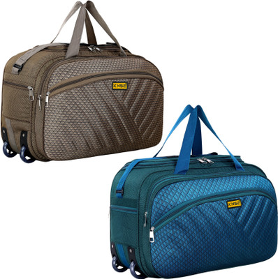 Nema (Expandable) Unisex Combo Pack of 2, Travel Duffel Bag Duffel With Wheels (Strolley)
