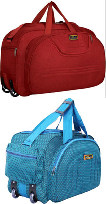 Inte Enterprises (Expandable) the super premium heavy duty lightweight luggage bag Duffel Strolly Bag Duffel With Wheels (Strolley)