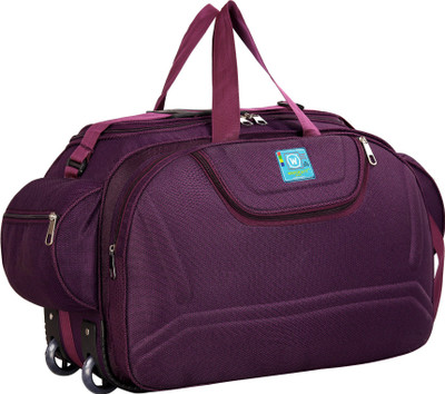 WAYCRAFT (Expandable) Stylish High Quality Duffel Bag For Men & Women Duffel With Wheels (Strolley)