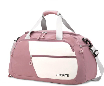 STORITE Nylon 54 Cm Imported Multi Purpose Travel Duffle Bag with Dry and Wet Pocket Duffel Without Wheels