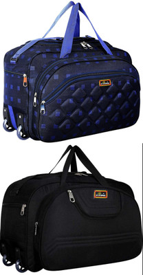 Inte Enterprises (Expandable) the super premium heavy duty lightweight luggage bag Duffel Strolly Bag Duffel With Wheels (Strolley)
