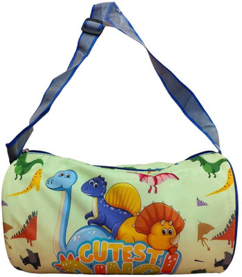 AMANVANI Cute Dinosaur Animal Printed Duffel Bag for Kids Swimming Travles Gym Duffel Bag