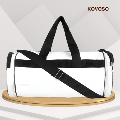 Kovoso (Expandable) Gym Bag & Sports Bag for Men and Women for Fitness (Brown Colour) Gym Duffel Bag