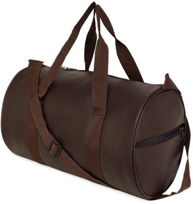 TRUE INDIAN Brown/Tan Rex Multipurpose Gym/Sport Bag with Front Pocket (Brown, Kit Bag) Gym Duffel Bag