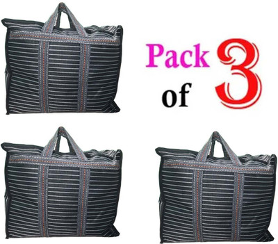 S CAPPER (Expandable) Shopping Bag Canvas Heavy Duty Grocery and Vegetable Tote Bag (Small) 3Pcs. Duffel Without Wheels