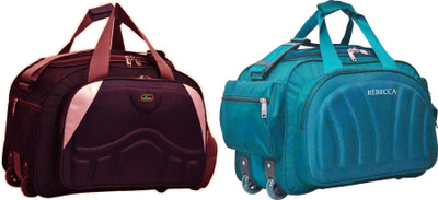 REBECCA 20 inch/50 cm (Expandable) The duffel bag for limitless adventures Duffel With Wheels (Strolley)