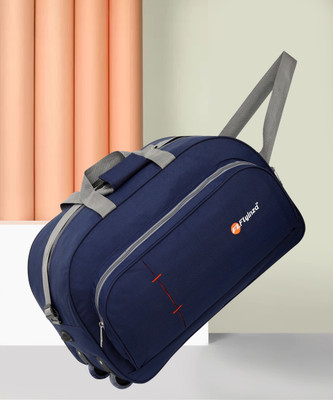 Flyinza (Expandable) Hand Duffel Bag-Light Weight With Solid Large Space Duffel With Wheels (Strolley)