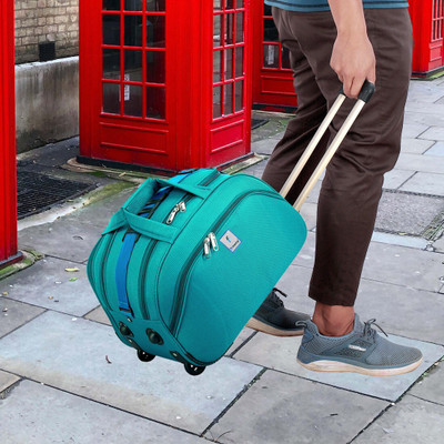 Frontsy (Expandable) 20 inch Travel Duffle Trolley Bag Luggage Cabin Waterproof Duffel With Wheels (Strolley)