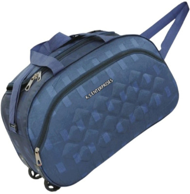 K.S ENTERPRISES (Expandable) Fabric Travel Duffel Bags for Men and Women Duffel With Wheels Duffel With Wheels (Strolley)